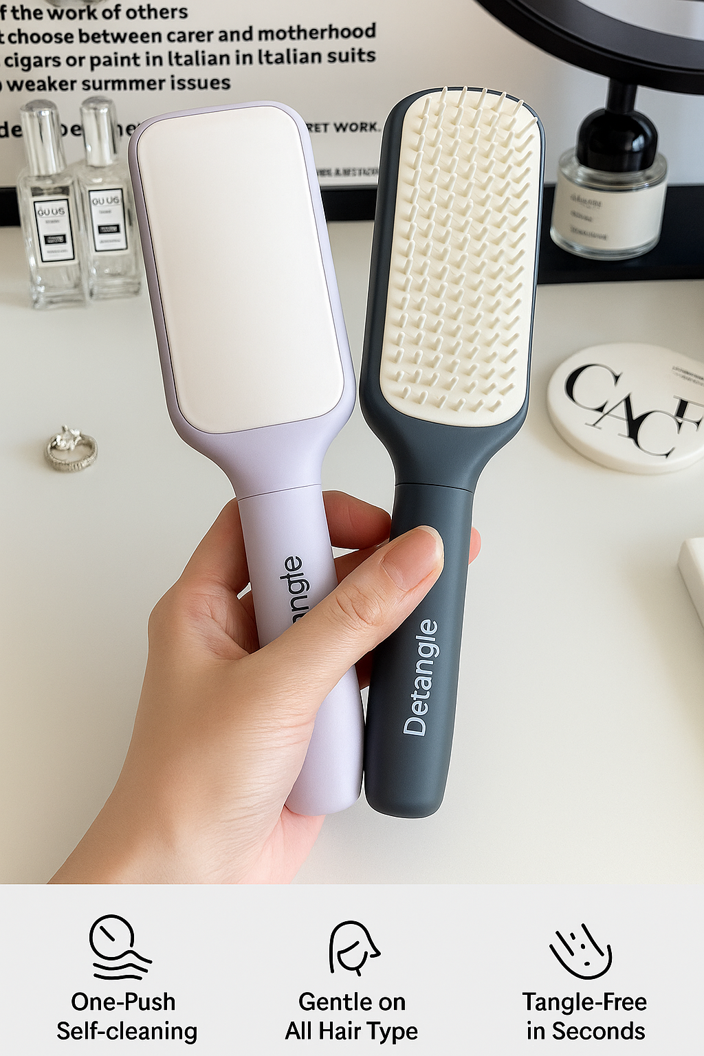 Detangle - The Self Cleaning Brush