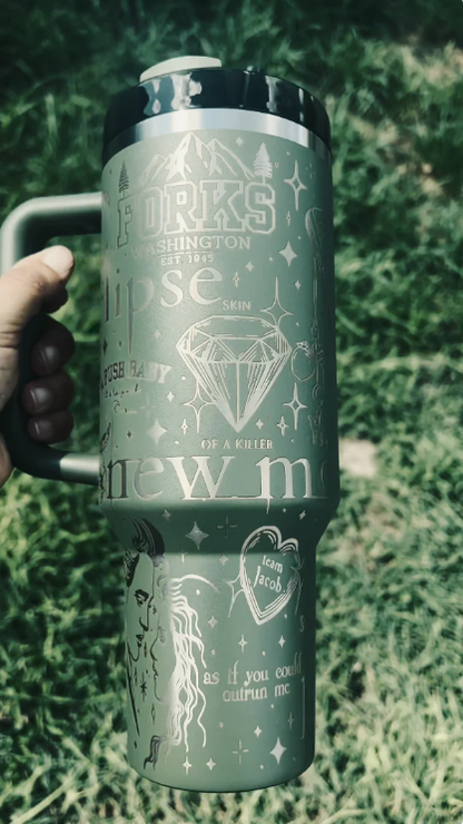 Stanley x Twilight theme Engraved 40oz Tumbler